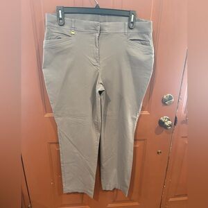 JM Collection Women's Straight Leg Gray Pants